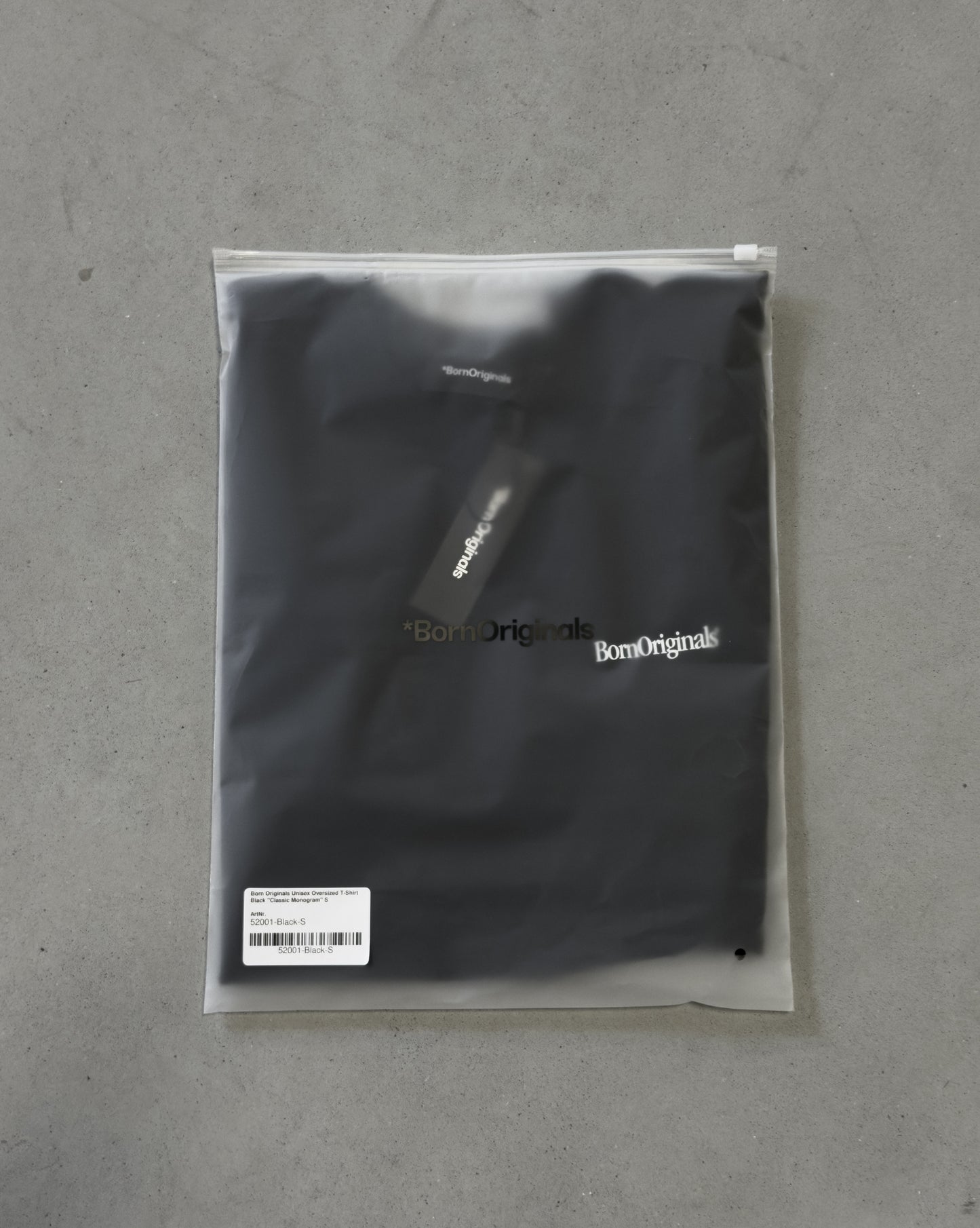Unisex Oversized T-Shirt Black "Classic Monogram"