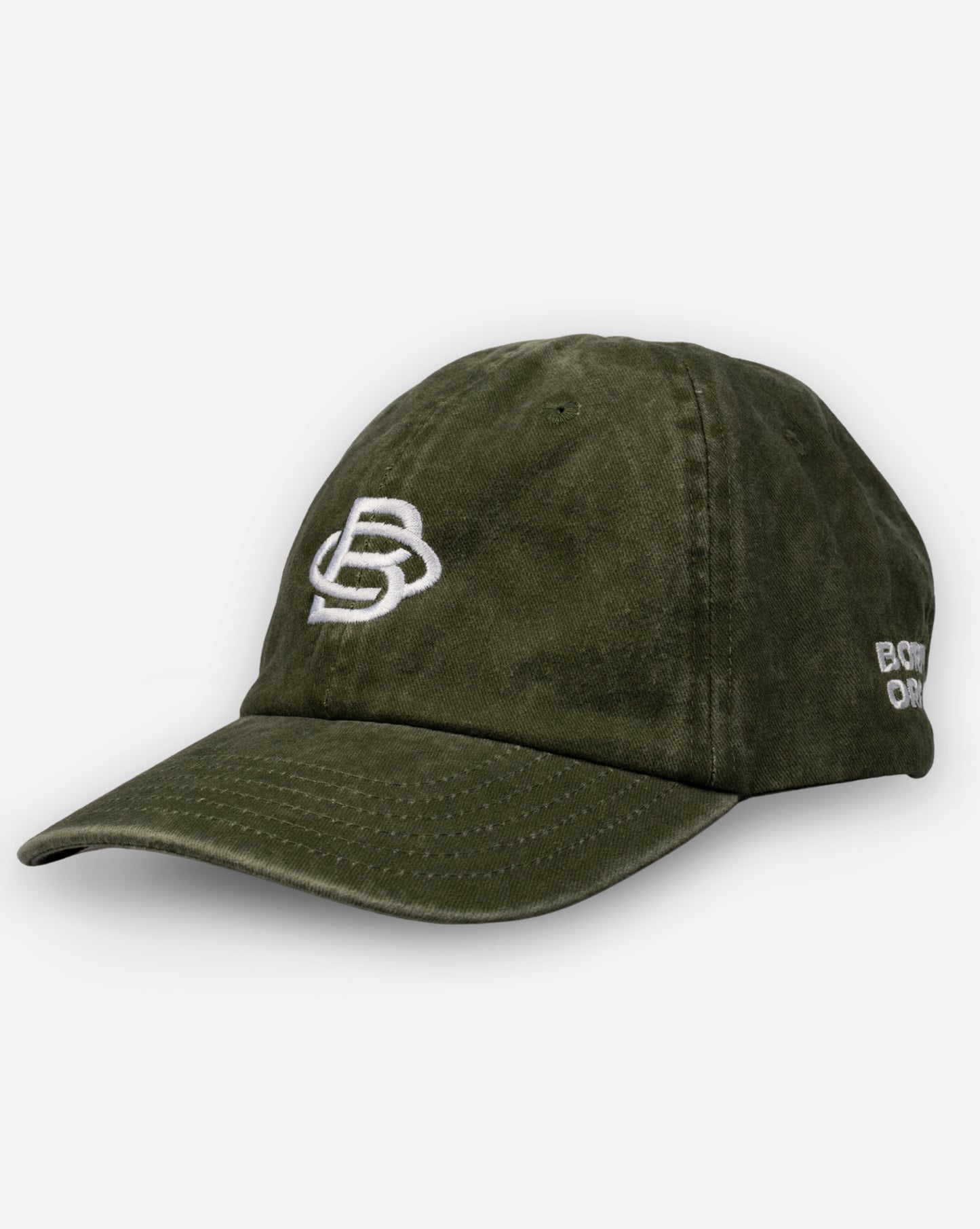 Base Cap Acid Wash Green "Modern Monogram"