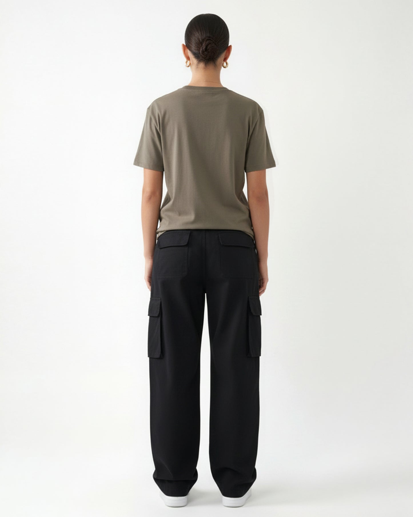 Unisex Regular Fit T-Shirt Khaki "Modern Monogram"