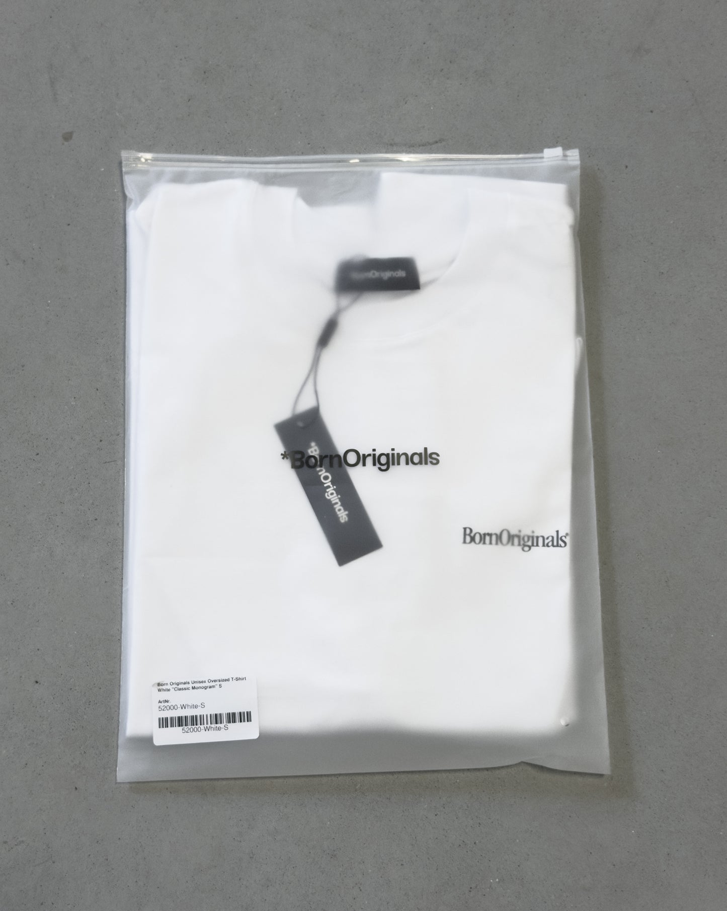 Unisex Oversized T-Shirt White "Classic Monogram"