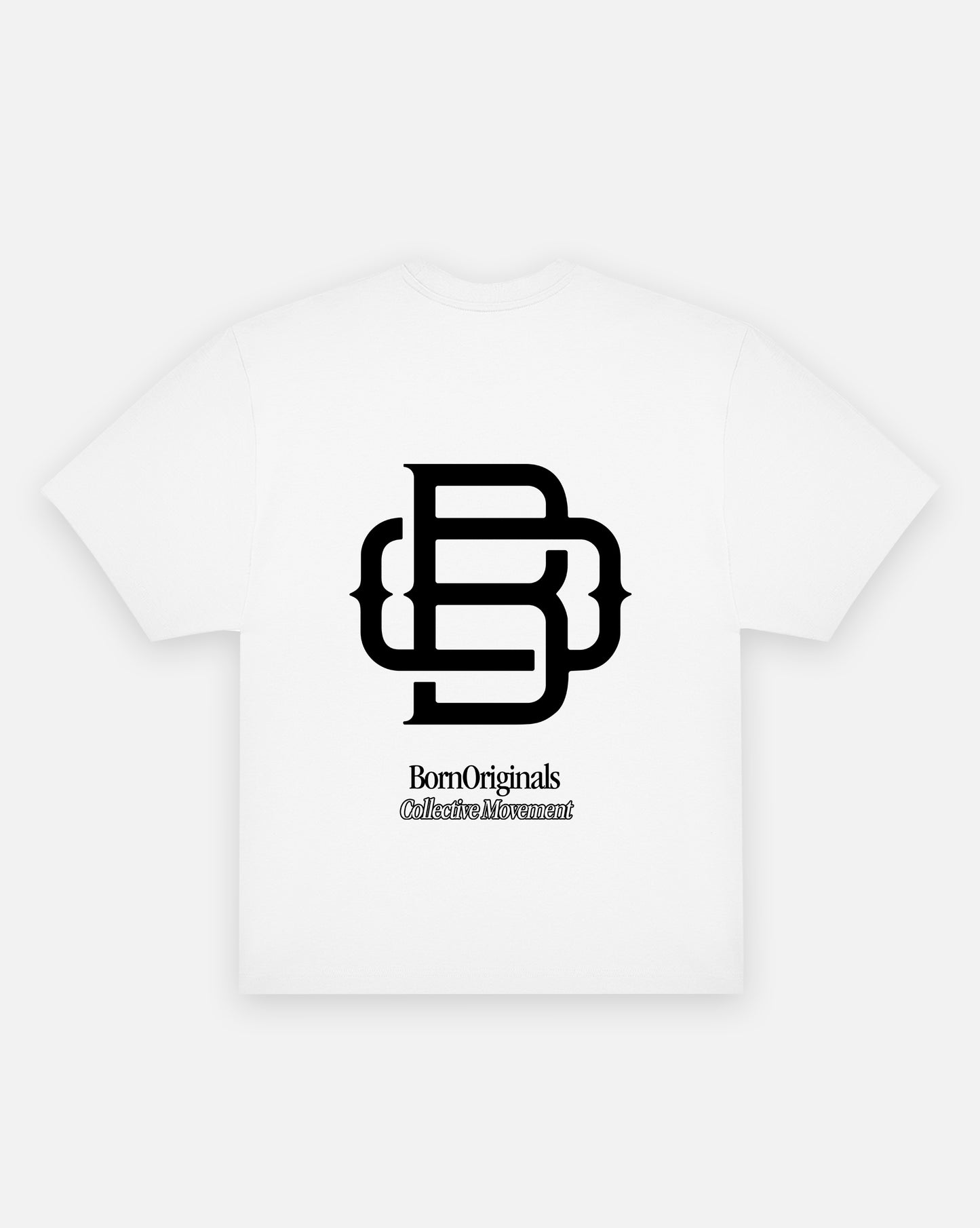Unisex Oversized T-Shirt White "Classic Monogram"
