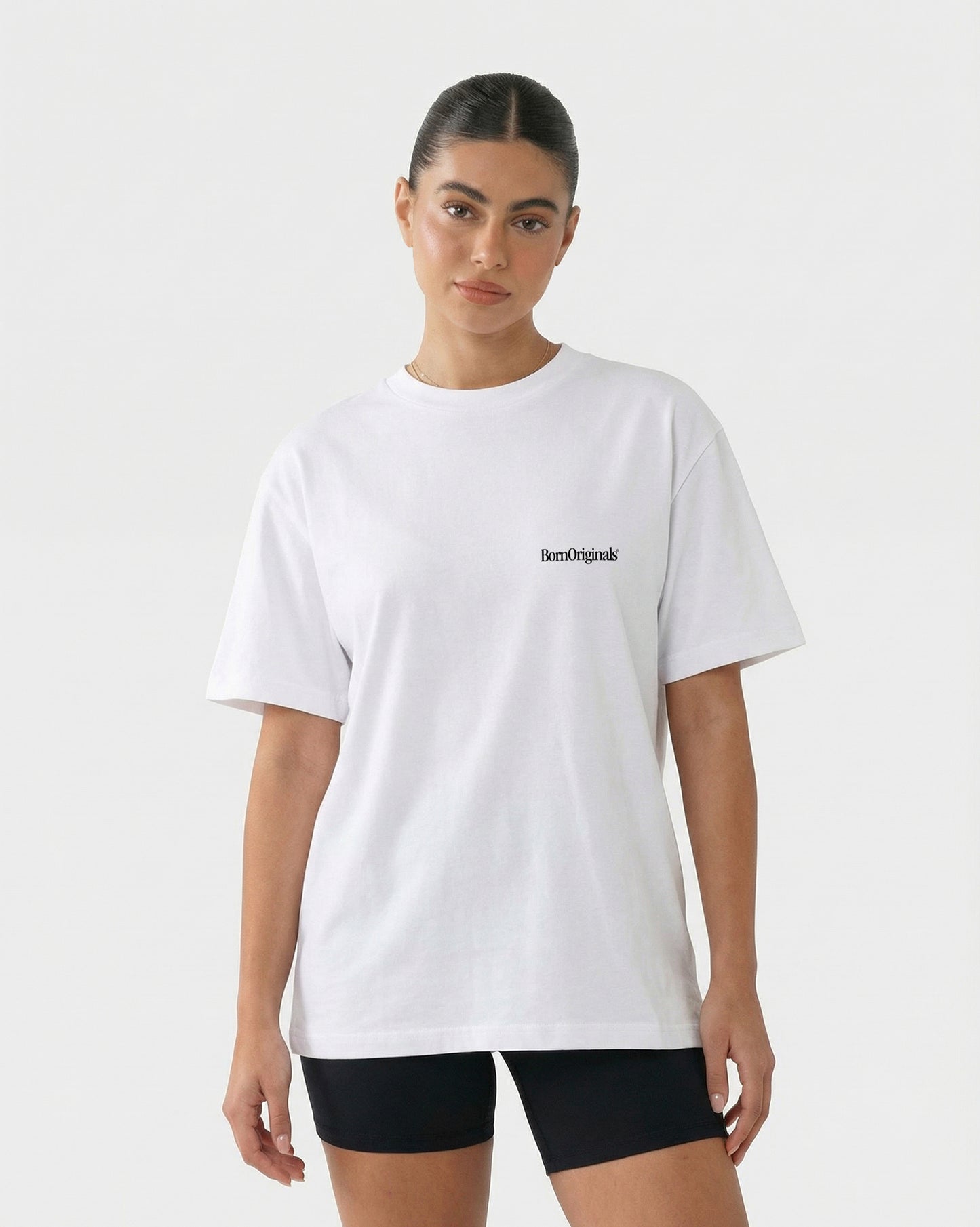 Unisex Oversized T-Shirt White "Classic Monogram"